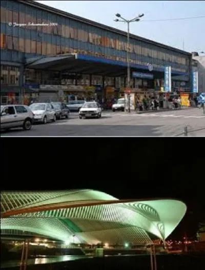 Quel clbre architecte a ralis la nouvelle gare des Guillemins (photo du bas) ?