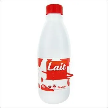 Si vous achetez une bouteille de lait avec un bouchon rouge, il s'agit d'un lait ...