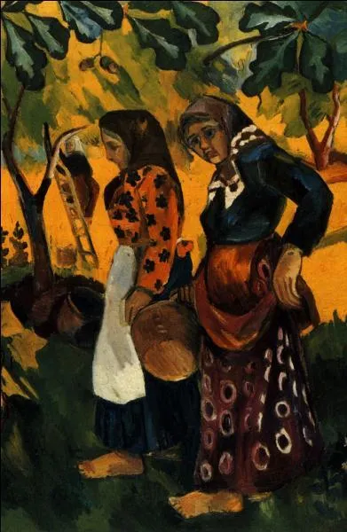 La cueillette des fruits.