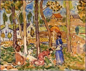 La cueillette des fraises.