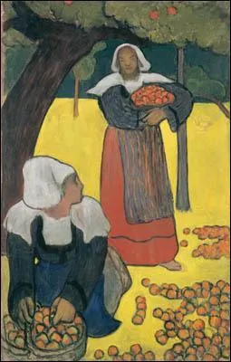 La cueillette des pommes.
