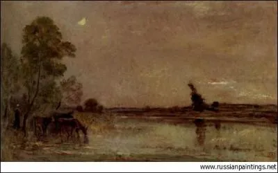 Qui a peint L'abreuvoir effet de lune ?