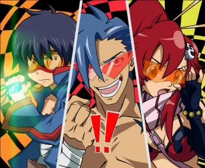 Dans un monde futuriste, l'humanit a t force de vivre sous terre,  la surface ce sont les Ganmens qui rgnent, mais l'arrive de Simon, Kamina avec l'aide de Yoko va-t-elle changer quelque chose ? C'est un anim atypique, du style futuriste et mecha. De quel manga s'agit-il ?