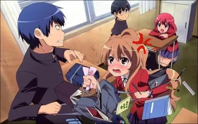 Ryji est considr comme un dlinquant  cause de son regard menaant. Taiga, elle, a un assez mauvais caractre, ces deux personnages sont voisins. A quel anim appartiennent-ils ?