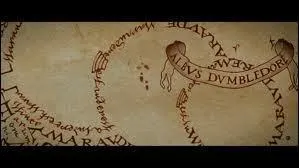 Quels noms sont inscrits sur la carte du Maraudeur ?