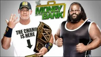 Qui a gagn entre John Cena et Mark Henry pour le titre de la WWE ?