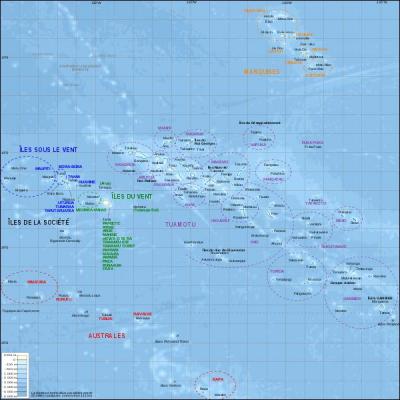 En 1842, de quel groupe d'archipels polynésiens la France commence-t-elle la conquête ?