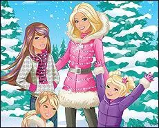 Dans  Barbie : Merveilleux Nol , comment s'appellent les surs de Barbie ?