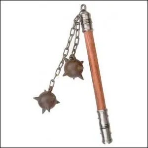 Comment se nomme cette arme mdivale qu'il ne faisait pas bon ramasser sur la trogne ?