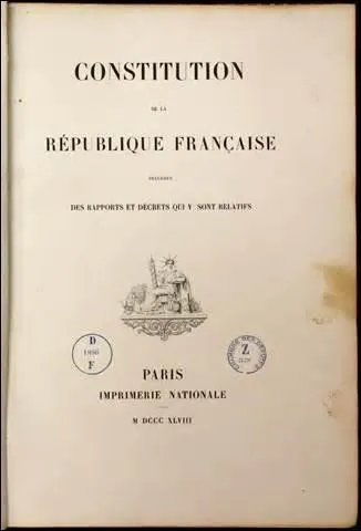 Quelle est la date de la promulgation de la constitution de la IIe rpublique (o je serai le seul prsident) ?