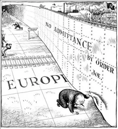 O se situait le rideau de fer ?