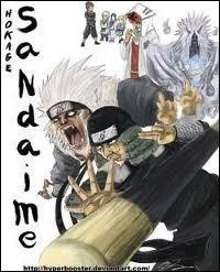 Je fus le troisime Hokage. Mon petit-fils se nomme Konohamaru. Mon invocation est un singe. Comment me nomme-je ?