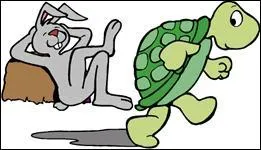 Le Livre et la Tortue / Rien ne sert de courir ; il faut partir ... .