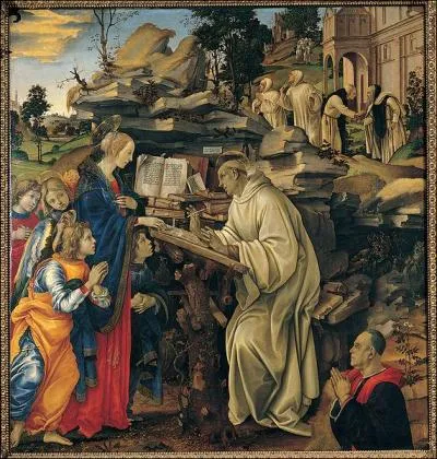 Quel est le titre de ce tableau de Filippino Lippi, dont le dbut est  Apparition ... ?