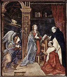 Le titre de cette oeuvre de Filippino Lippi commence par  Le mariage ...  . Termine ce titre !