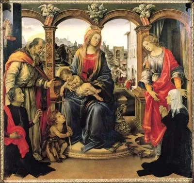 Quel est le nom complet de cette peinture de Filippino Lippi ? En voici le dbut :  L'adoration ...   !