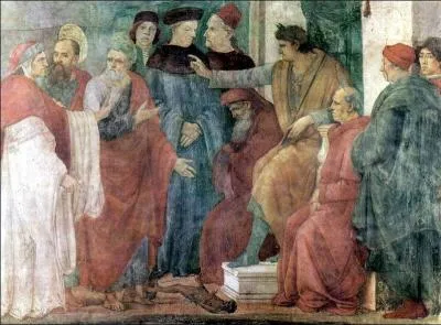 Le titre de cette oeuvre de Filippino Lippi commence par  Extraits de la vie ...  . Termine ce titre !