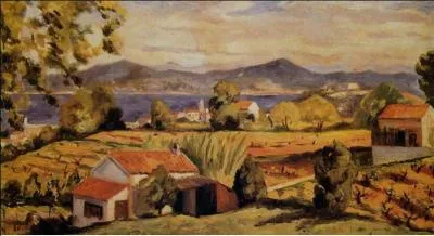 Toujours du 23 mars, qui a peint Vue sur le golfe de Saint-Tropez ?