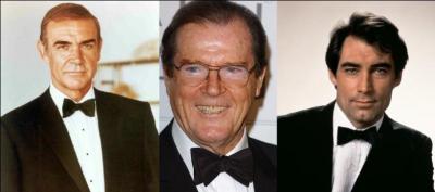 Quel est le point commun entre Sean Connery, Roger Moore et Timothy Dalton ?