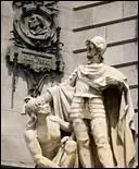 La statue de qui trouve-t-on  l'une des extrmits des Ramblas ?