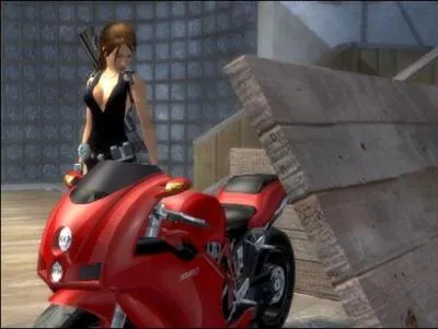 La moto de Lara au Japon dans  Tomb Raider Legend  va de 0  100 en moins de ...