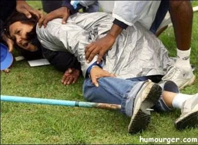 Dans ce sport, la prcision n'est pas spcialement recherche, la preuve en photo !