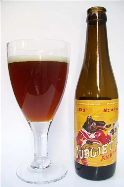 Pour clore le chapitre  bi�res , il ne faut pas oublier celle-ci. C'est la bi�re ambr�e ...