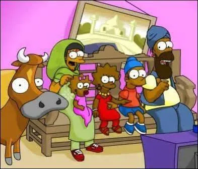 Les Simpson sont de couleur :