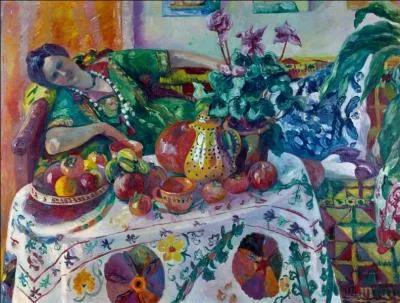 Qui a peint Jeanne allonge sur le canap ?