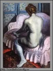Qui a peint Femme au canap rose ?