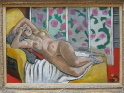 Qui a peint Nu au canap jaune ?