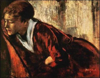 Quii a peint Mlancolie ou jeune femme assise sur canap ?