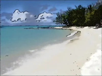 Cette plage est-elle accessible sur la Terre ?