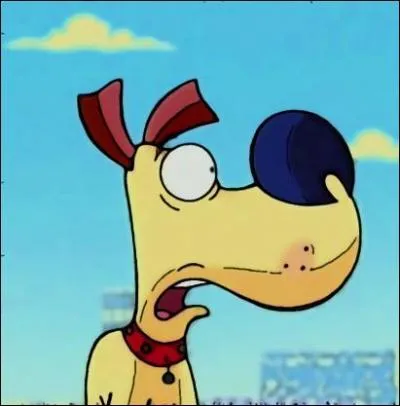 Est-ce que l'image de ce chien a subi une retouche car le chien est rel ou l'image est tire d'un dessin anim ?