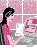 La secrtaire ... les lettres du jour.