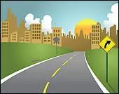 Les rues de la ville ... troites.