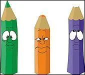 Un des crayons ... vert.