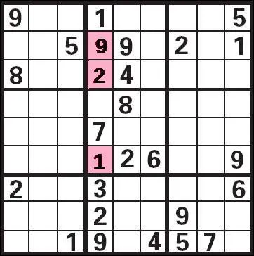 Les 3 combinaisons sur fond rose sont :