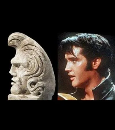 Le sculpteur Csar ralisa cette statuette  la gloire d'Elvis Presley !