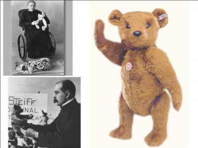 L'ours en peluche fabriqu en Allemagne par Steiff, en 1903, est le 55PB. De quoi est-il bourr ?