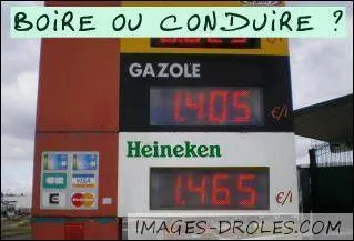 Si je bois de la Heineken, je bois ____.