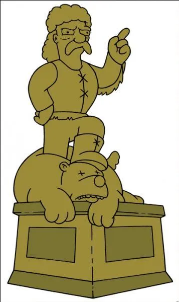 Dans le tout dbut du gnrique des dernires saisons Ralph reoit sur sa tte le visage de la statue de ...