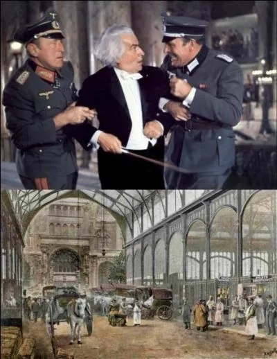 Pour quitter l'opra les personnages passent par les gouts de Paris. Quel nom voit-on sur la plaque  l'endroit o ils s'arrtent pour rcuprer des vtements de personnes qui circulent au-dessus ?