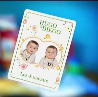 Comment s'appellent les acteurs qui interprtent les jumeaux : Hugo, Diego ?