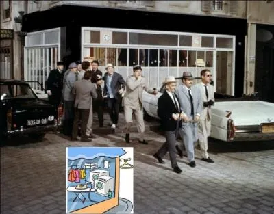 A la fin du film, la Cadillac fait une embarde afin d'viter une voiture. Elle finit sa course dans une vitrine. Il s'agit de la vitrine de quel commerce ?