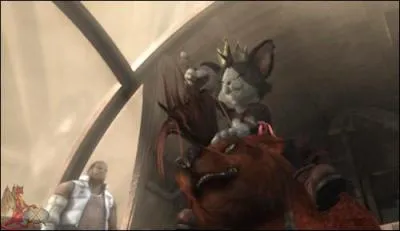 Cait Sith :  H ! Arrte d'aboyer pour rien !  