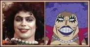 Comparez la tte d'Emporio Ivankov et de l'acteur Tim Curry... Ne trouvez-vous pas que la ressemblance est flagrante ? Mais dans quel film Tim Curry avait-il cette tte ?