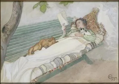 Qui a peint Sieste sur un banc ?