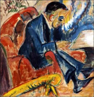 Qui a peint Un homme assis sur le banc du parc ?