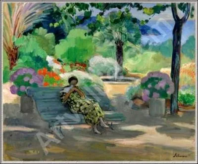 Qui a peint Banc au pradet Jeune fille  la colombe ?